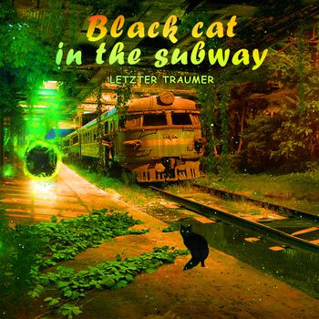 black cat in the subway